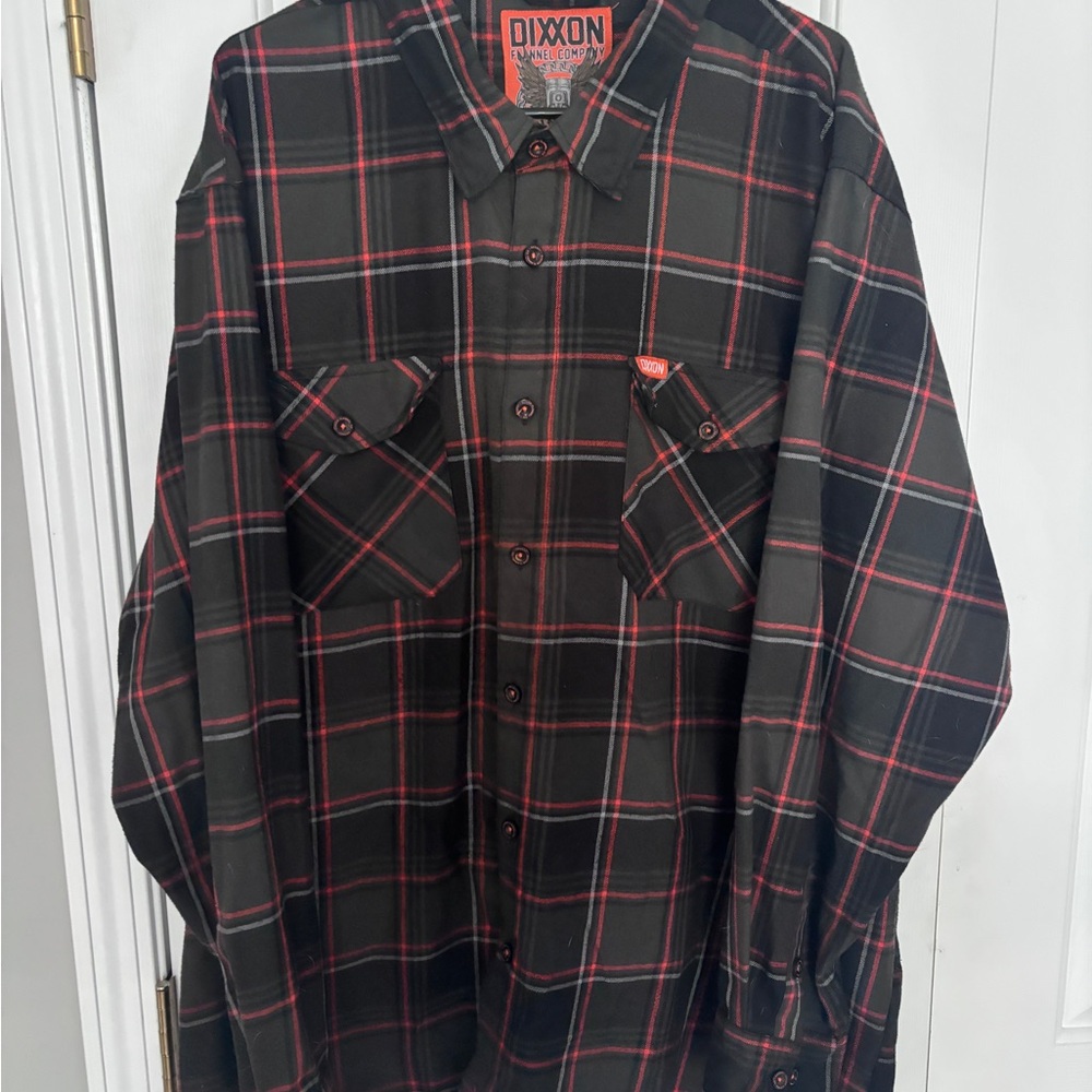 Dixon Juneau Black and Red Plaid Shirt